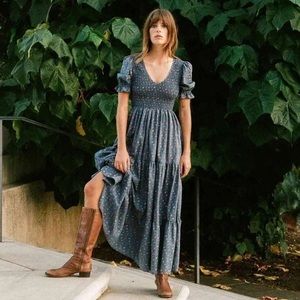 NWT Christy Dawn The Brooklyn Dress In Lapis Aster Garden Women’s size small 🤍